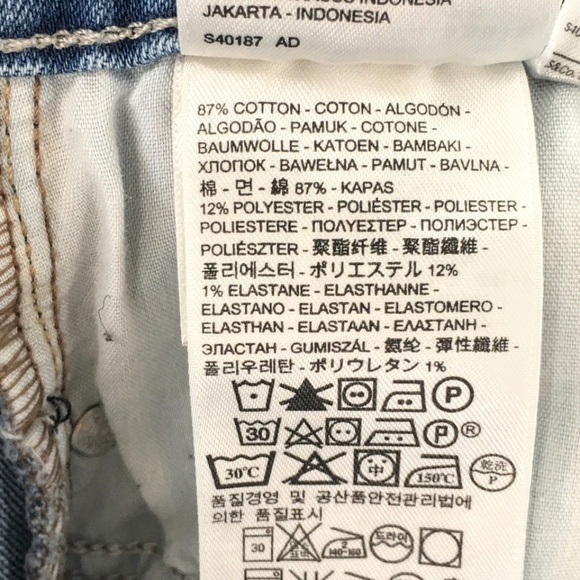 Levis Womens Jeans Upcycled Demi Curve Blue Light Wash Stretch Sz 8/29 - Picture 11 of 13